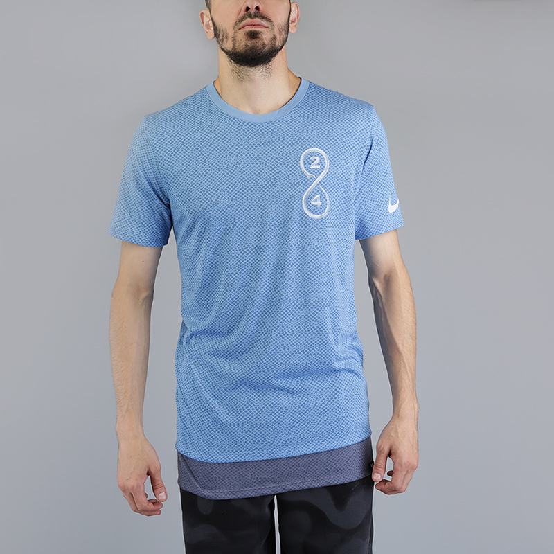 мужская голубая футболка Nike Dry Kobe Basketball T-Shirt 921545-465 - цена, описание, фото 1